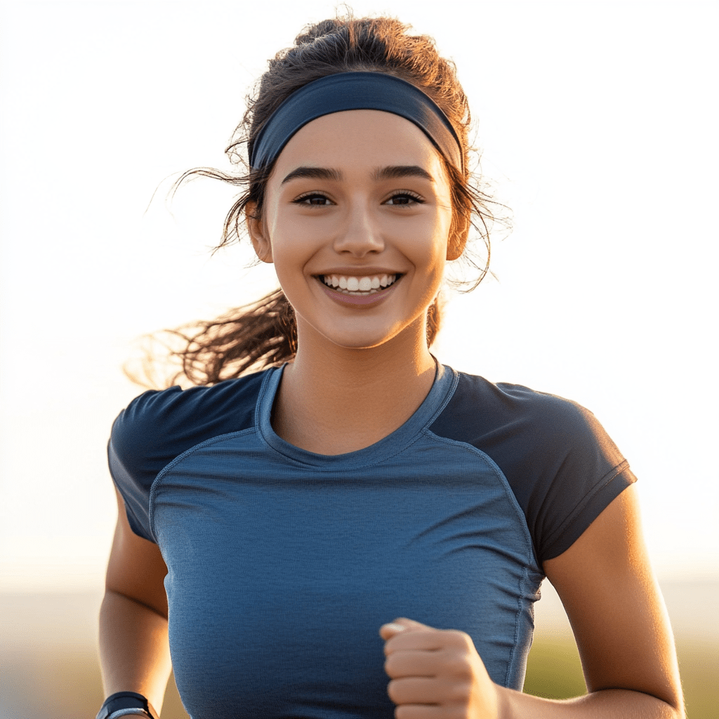 Runner Girl with headband