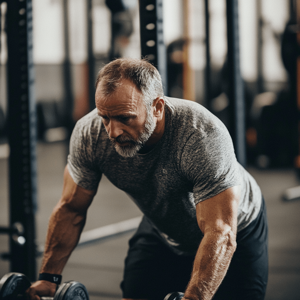 A picture of Mark working out for crossfit or hyrox