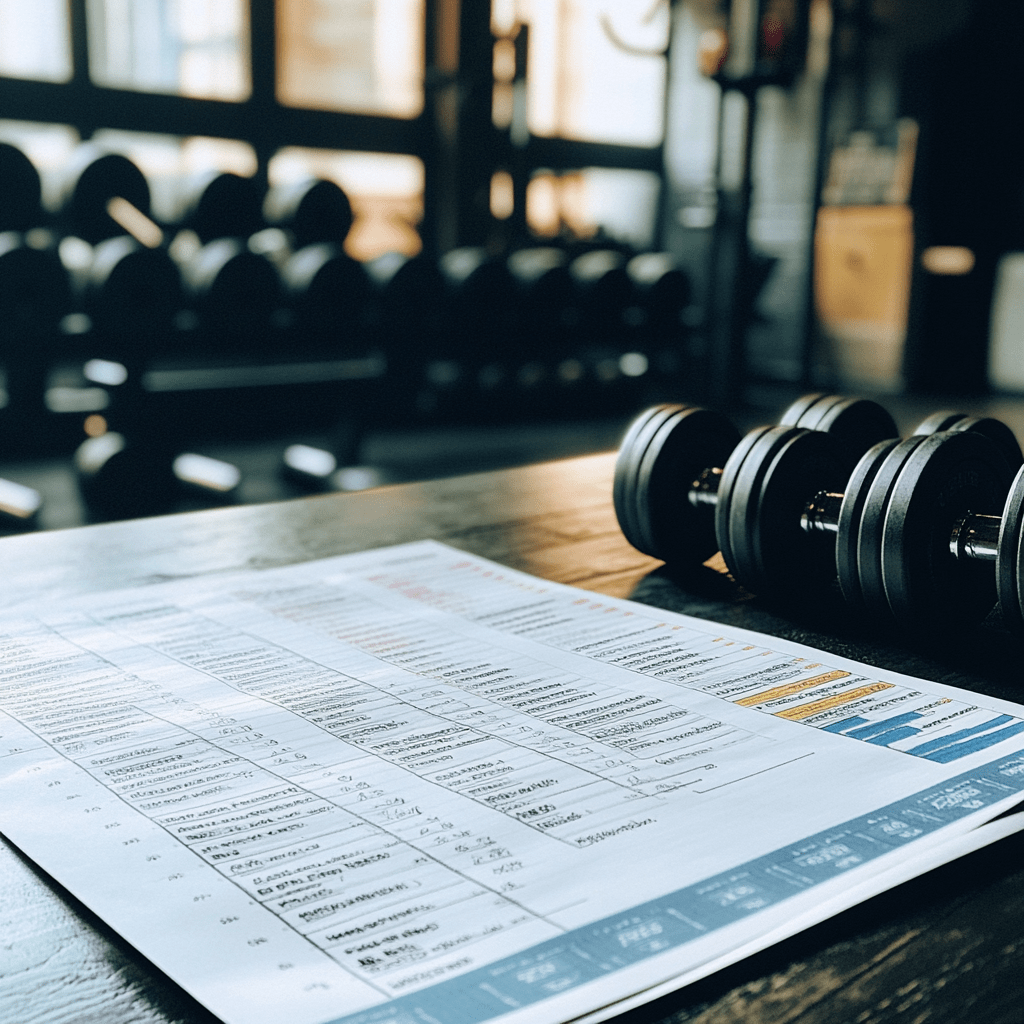 A comples fitness workout plan. Not needed to be so complex for Hyrox