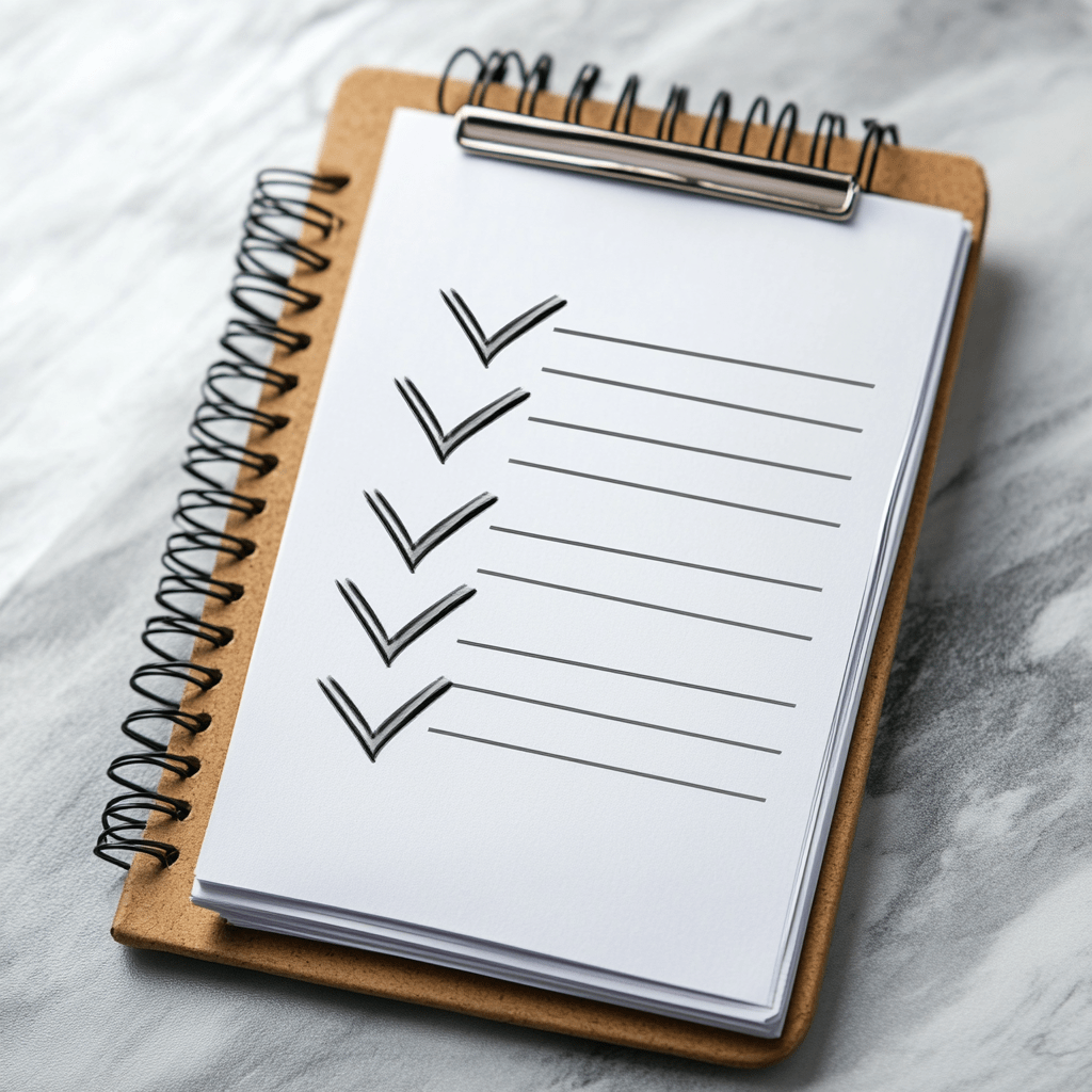 Checklist with 5 checks, representing the 5 things you have to know before entering Hyrox