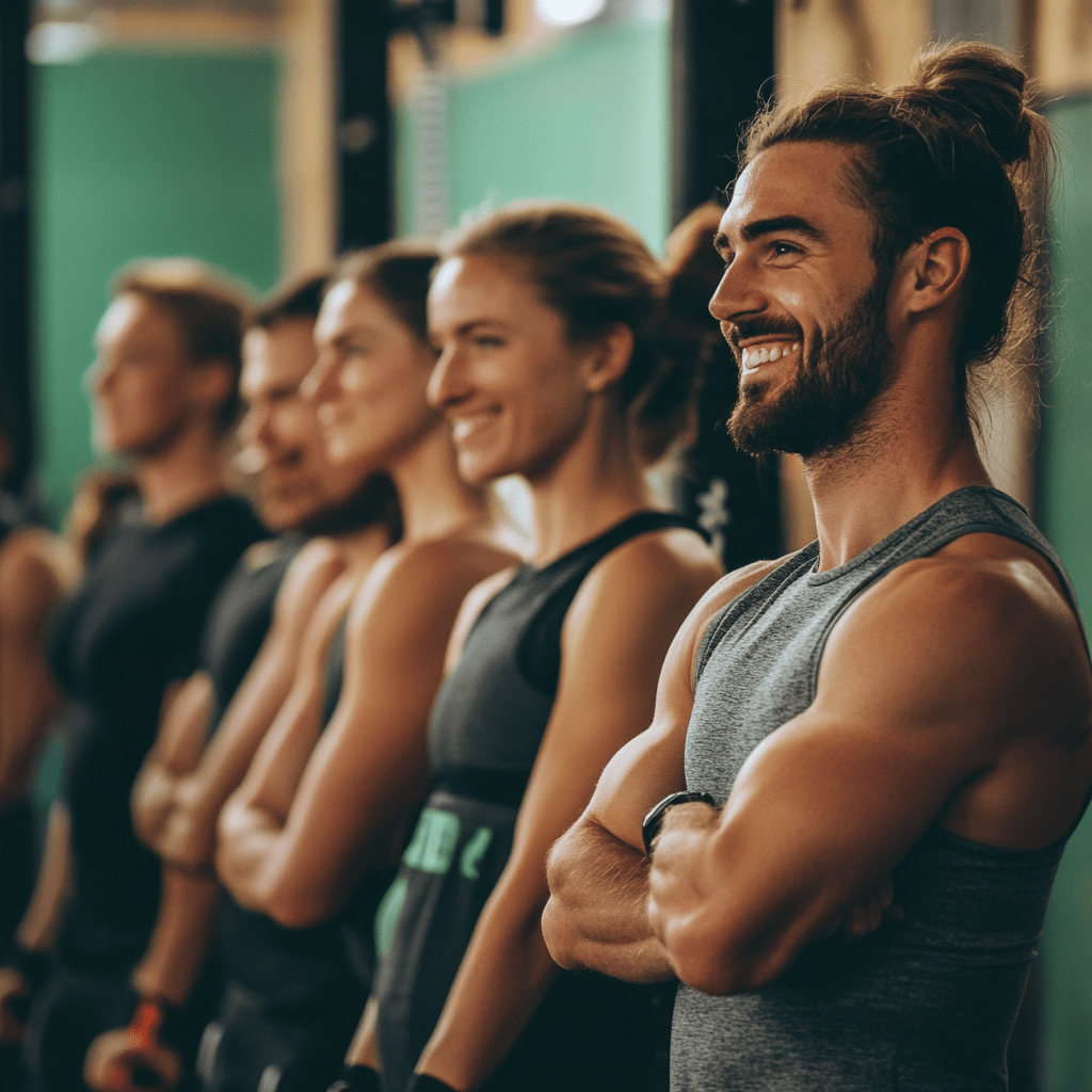 Hyrox participants before starting a Hyrox Workout