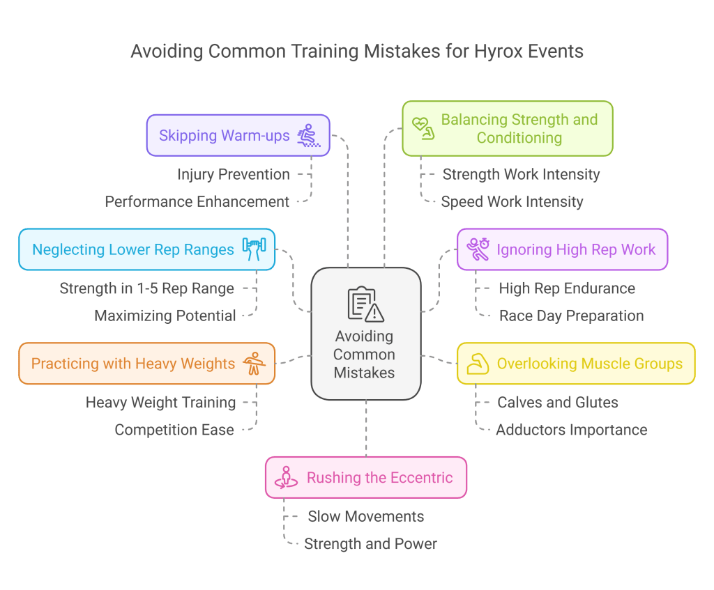 Things to avoid when training strength in Hyrox