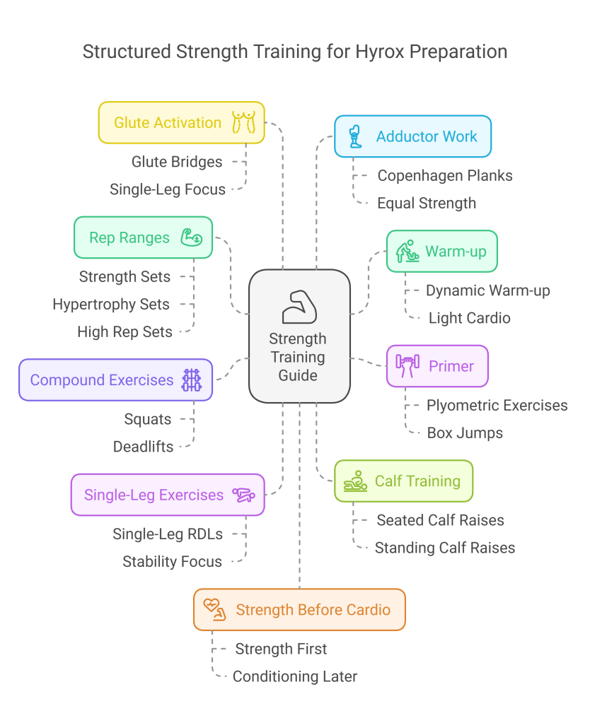 Hyrox strength training tips schema