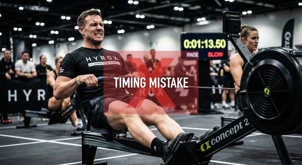 Hyrox Rowing mistakes